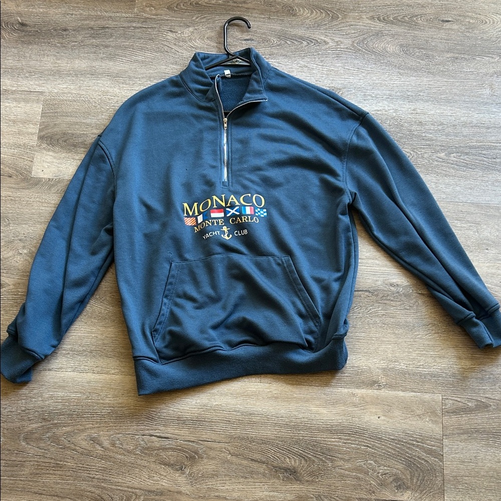 Asphalt Yacht Club Navy Crew Neck Sweater